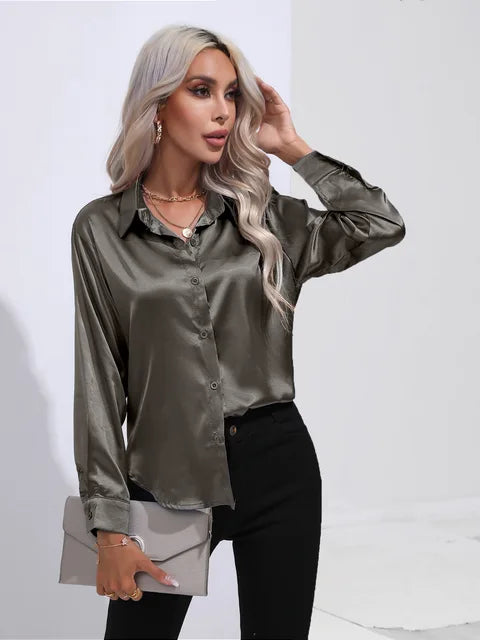 W&W - Elegante Satinbluse