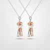 Silber & Rose Gold