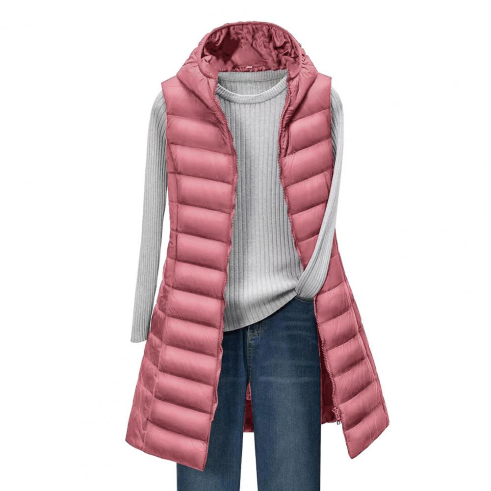 W&W Mode Langer Bodywarmer | Bequeme, elegante, länger gefütterte Jacke
