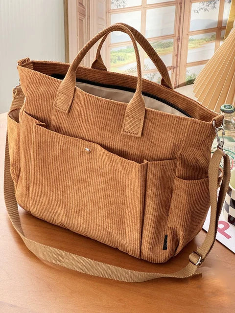 WW | Corduroy Schultertasche Mit Bequemem Band