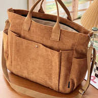 WW | Corduroy Schultertasche Mit Bequemem Band