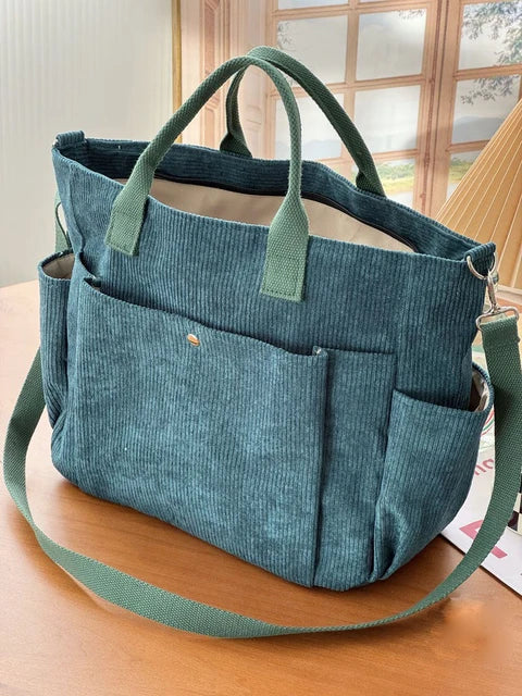 WW | Corduroy Schultertasche Mit Bequemem Band