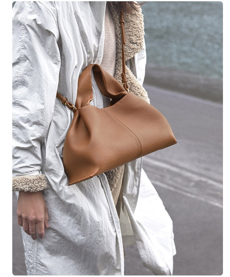 WW | Vintage Tote-Hänger aus Weichem Leder