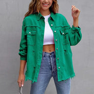 WW | Klassische Schlanke Passform Jeansjacke für Modernen Stil