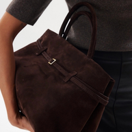 WW | Schnallen-Design Top-Handle Tasche