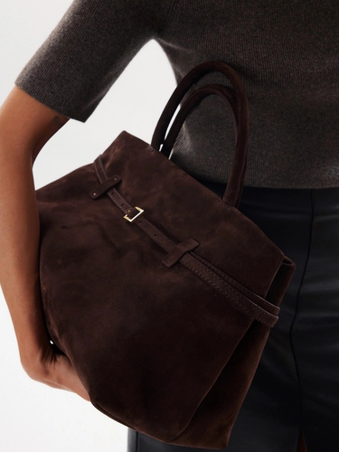 WW | Schnallen-Design Top-Handle Tasche