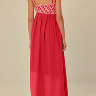 WW | Fisch Spaghetti-Träger Midi-Kleid