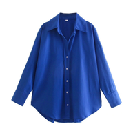 WW | Lockere Navyblaue Bluse