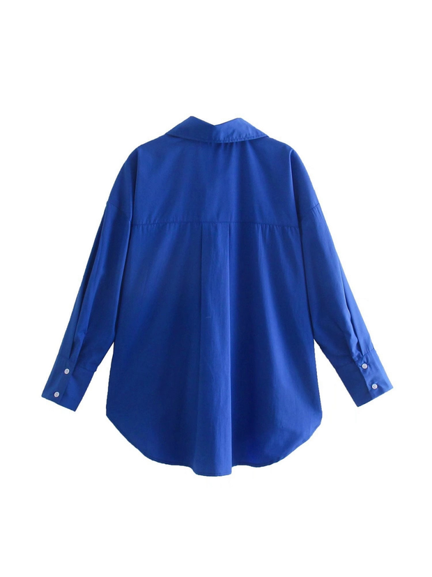 WW | Lockere Navyblaue Bluse