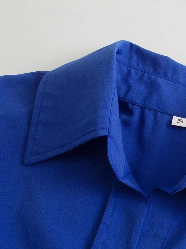 WW | Lockere Navyblaue Bluse