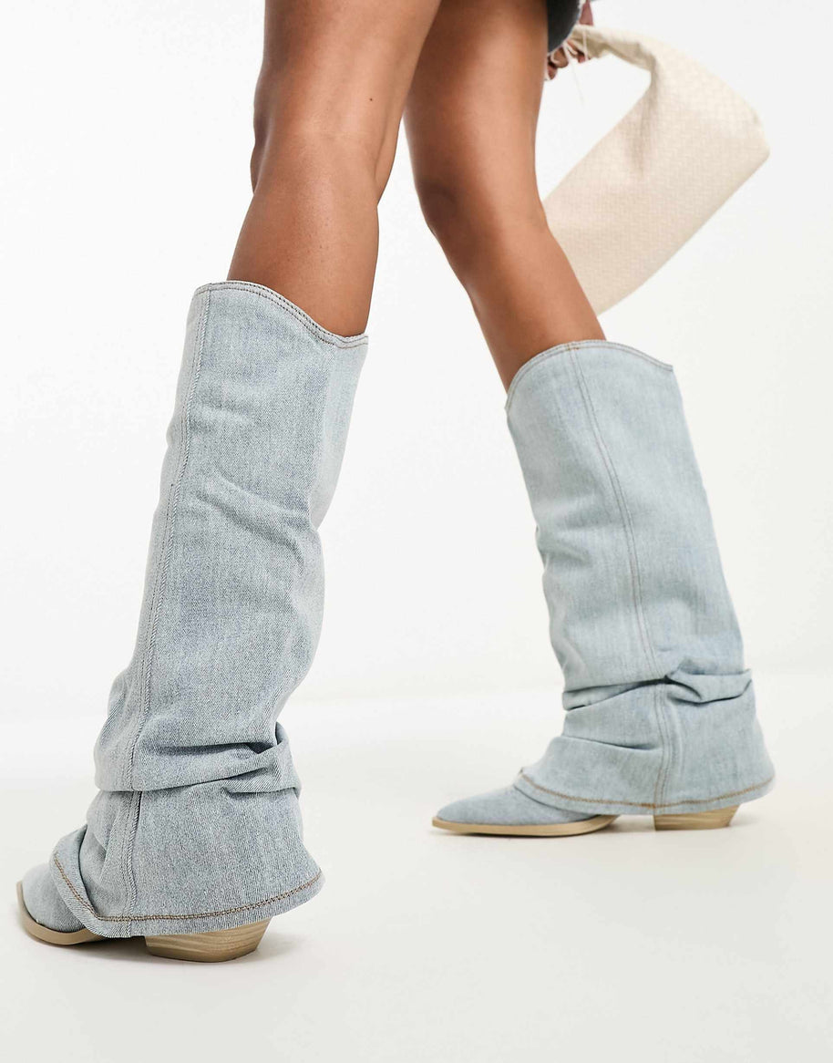 WW | Denim-Modestiefel Für Frauen