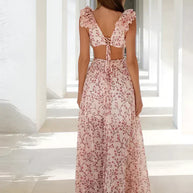 WW | Elegantes und Gerafftes Maxikleid
