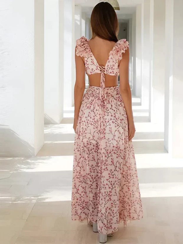WW | Elegantes und Gerafftes Maxikleid