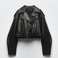 WW | Schwarze Lederjacke Für Damen