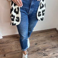 WW Jeans mit elastischem Bund dunkelblau