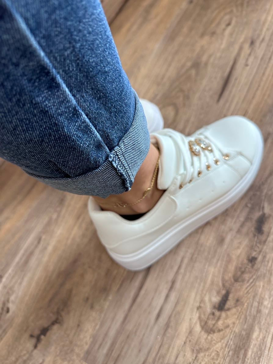 WW Jeans mit elastischem Bund dunkelblau