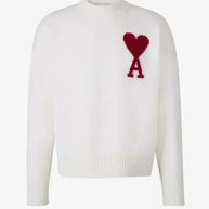 WW | Luxuriöser Rundhalsausschnitt Herzmuster Pullover mit Langen Ärmeln