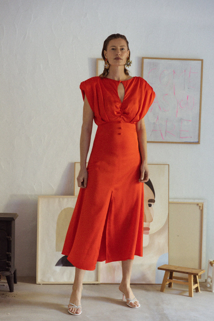 Wolff-Kleid - VIVID RED