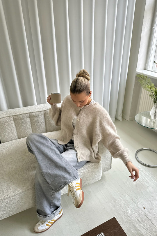 WW | Strick Frauen Strickjacke Mit Knöpfen