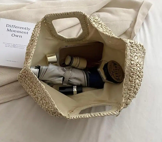 WW | Frauen Stroh Strandtasche