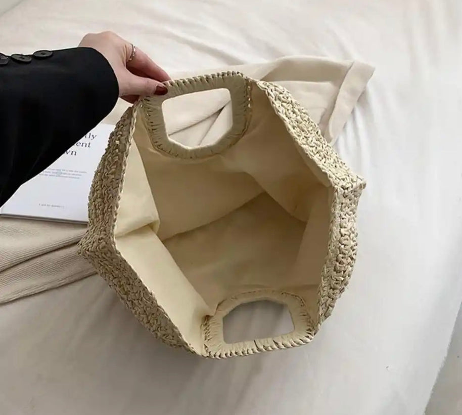 WW | Frauen Stroh Strandtasche