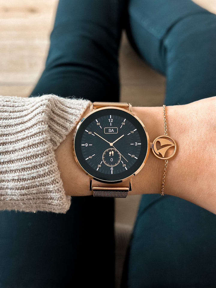 W&W Mode | Ultra Dünne Elegante Damen Smartwatch