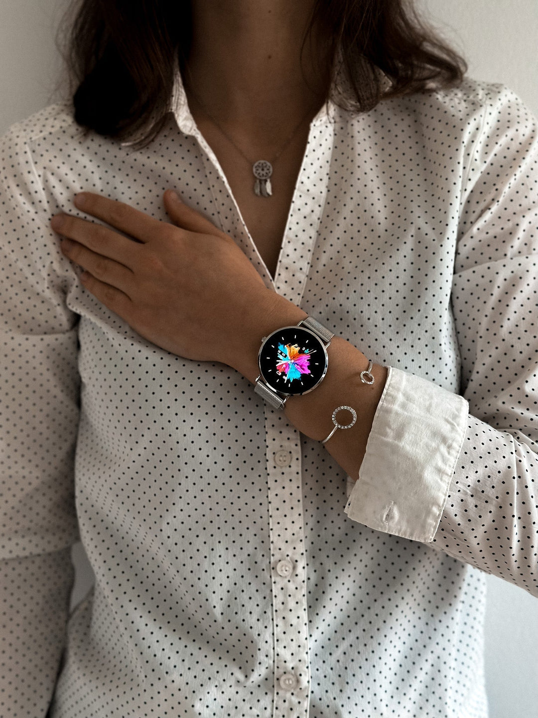 W&W Mode | Ultra Dünne Elegante Damen Smartwatch