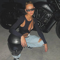 WW | Sexy Ausgeschnitten Mit Langen Ärmeln (sexy Long Sleeve Cut Out Bodysuit)