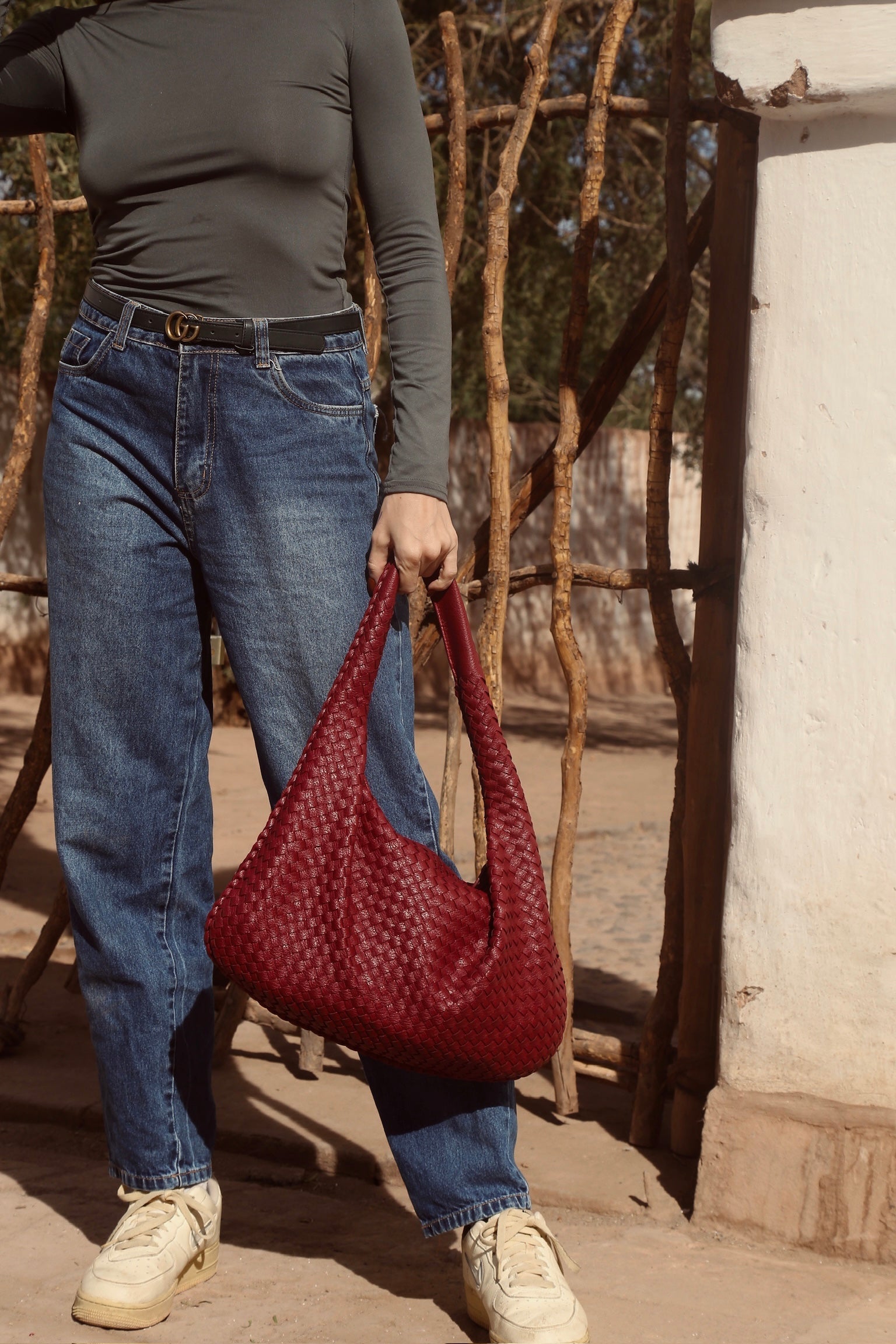 WW | ️elegante Lederschultertasche