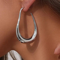 WW | Minimalistische Insel Ohrringe in Silber