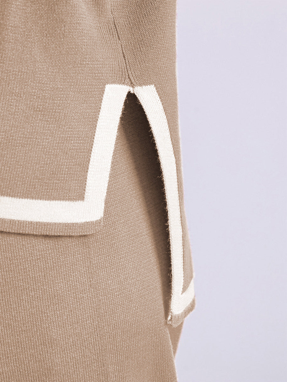 Bella™ - Edles 2-teiliges Lounge-Set aus elastischem Strick