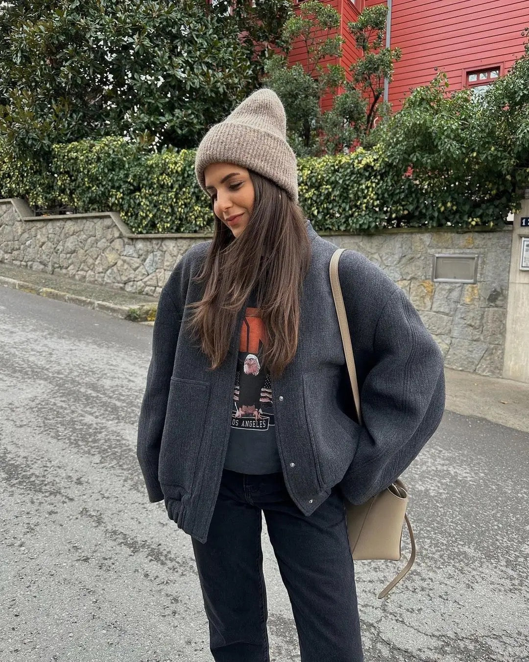 W&W Mode | Weit geschnittene Luxus-Bomberjacke für Damen Bestseller Herbstjacke 2023