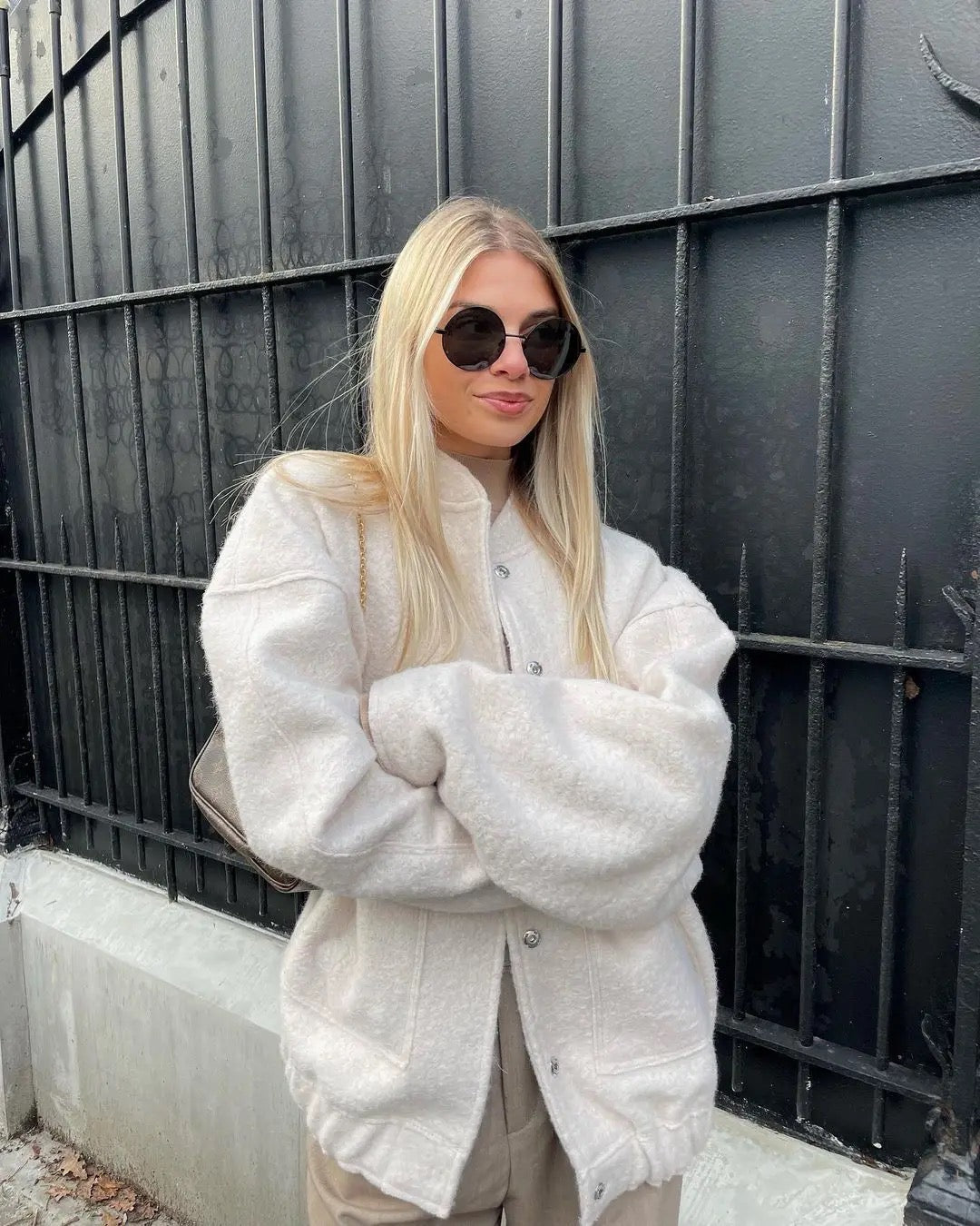 W&W Mode | Weit geschnittene Luxus-Bomberjacke für Damen Bestseller Herbstjacke 2023