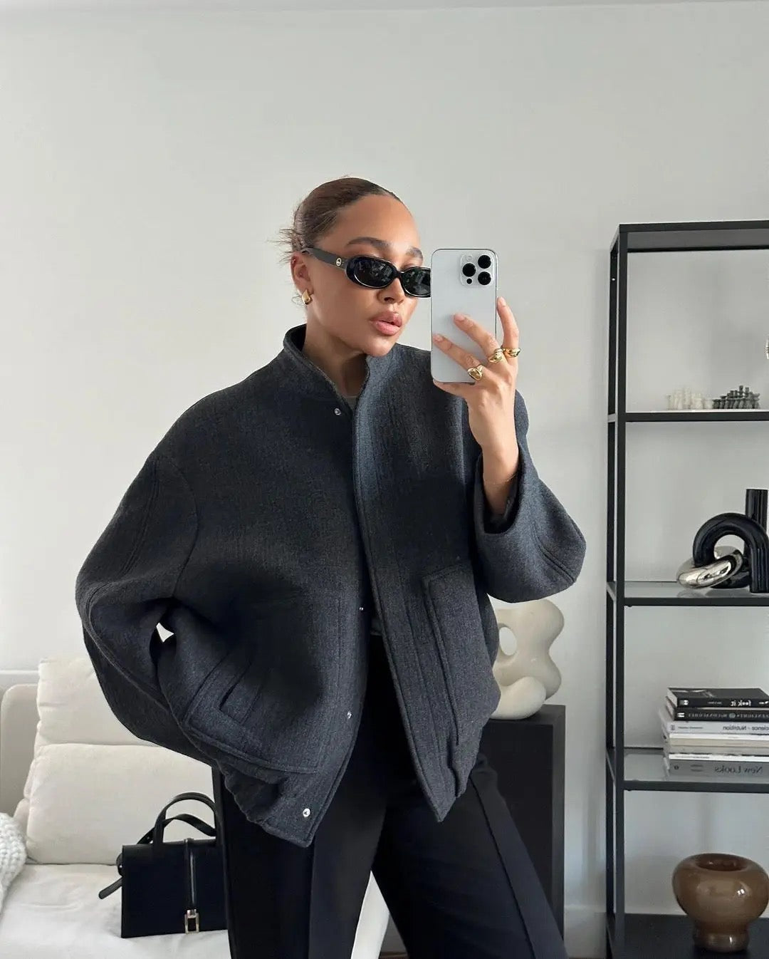 W&W Mode | Weit geschnittene Luxus-Bomberjacke für Damen Bestseller Herbstjacke 2023