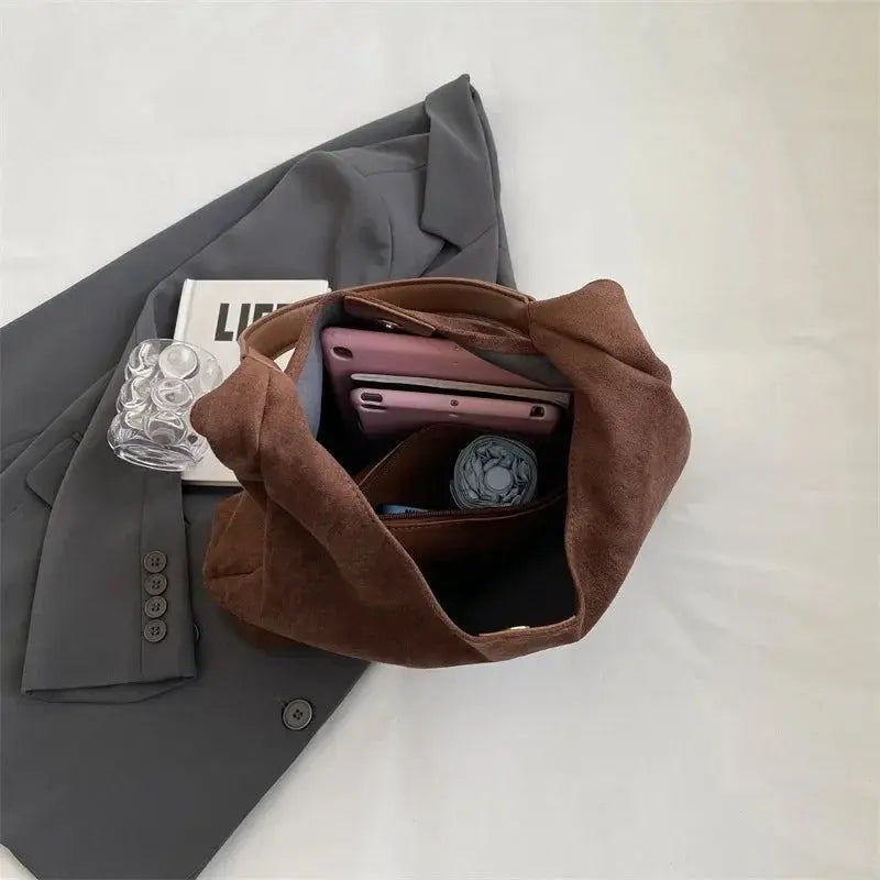W&W Mode | Tote Tasche Aus Wildleder
