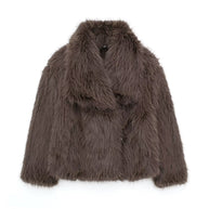 WW | Flauschige Pelzjacke Für Winter