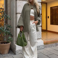 WW | Übergroßer Strickjacke Für Damen