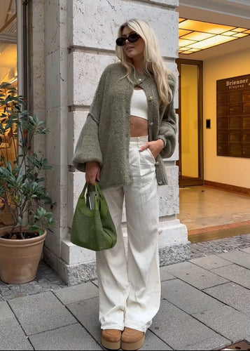 WW | Übergroßer Strickjacke Für Damen