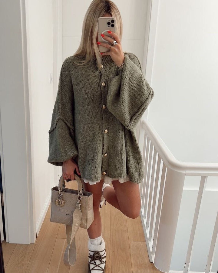 W&W Mode | Übergroßer Strickjacke Für Damen