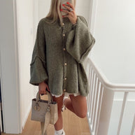 WW | Übergroßer Strickjacke Für Damen