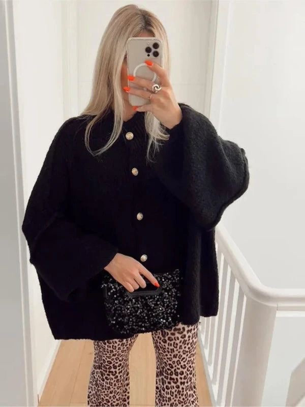 WW | Übergroßer Strickjacke Für Damen