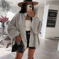 WW | Übergroßer Strickjacke Für Damen