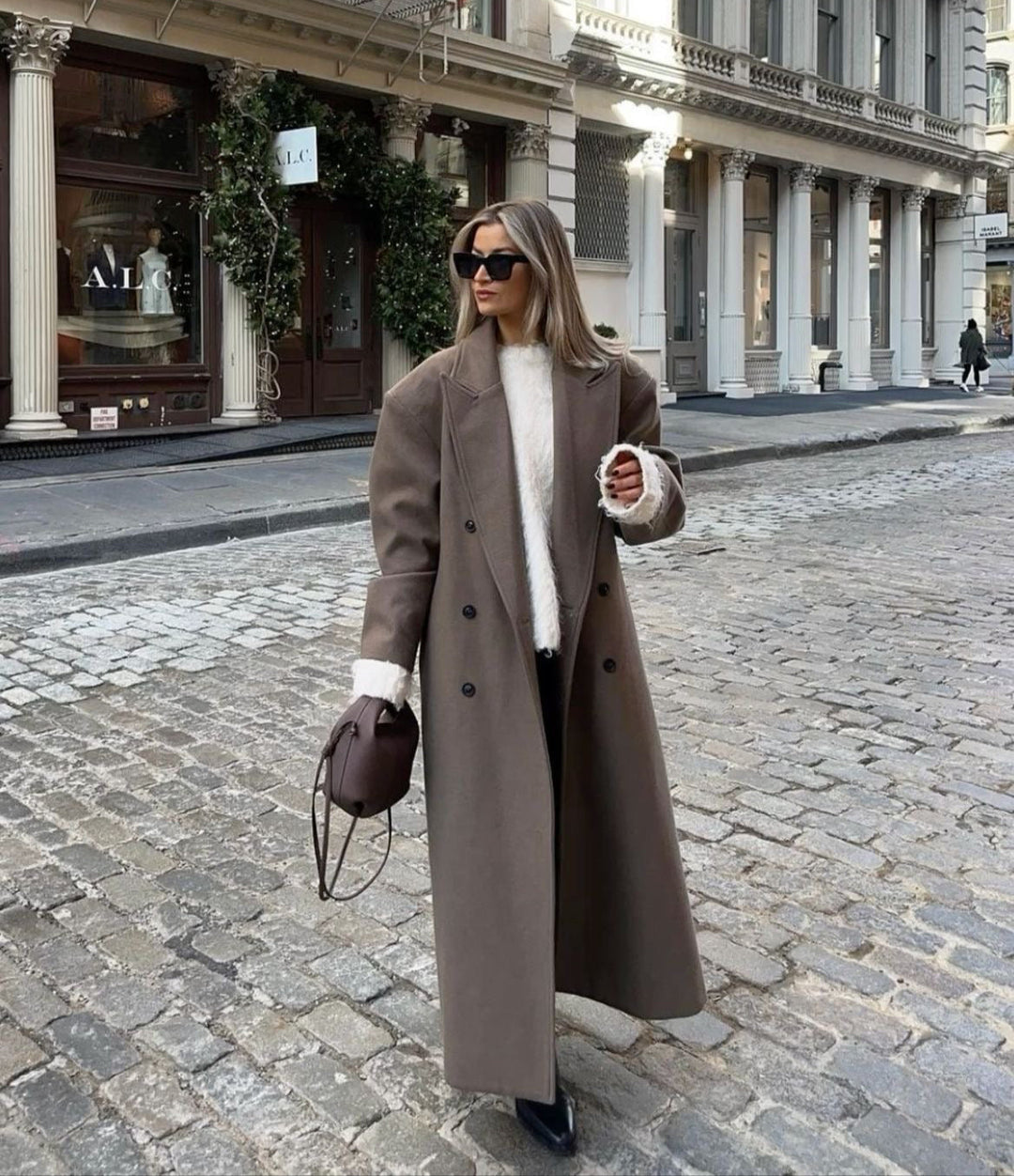 W&W Mode | Langer Übergroßer Mantel Für Damen