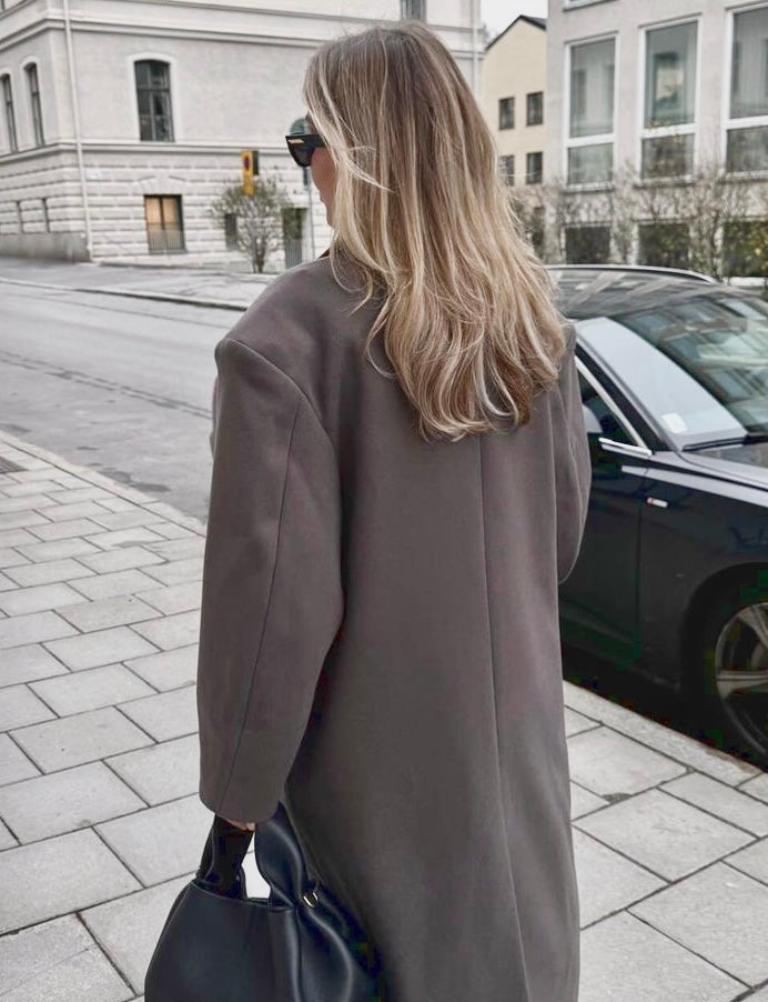 WW | Langer Übergroßer Mantel Für Damen