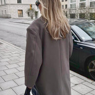 WW | Langer Übergroßer Mantel Für Damen