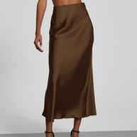 WW | Satin Maxirock Für Damen