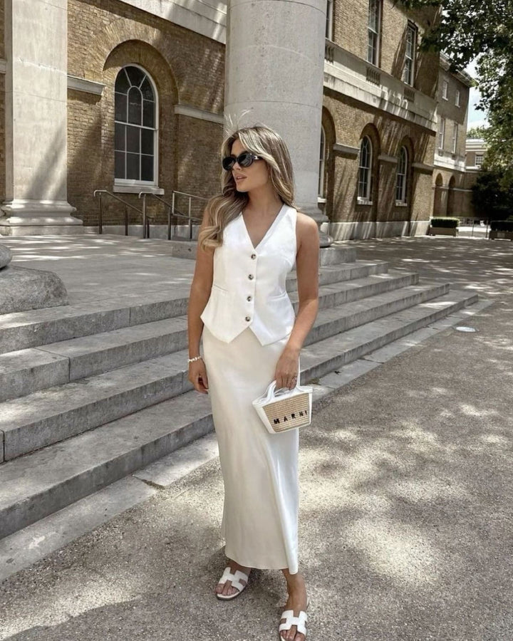 W&W Mode | Satin Maxirock Für Damen