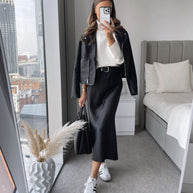 WW | Satin Maxirock Für Damen