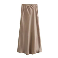 WW | Satin Maxirock Für Damen