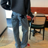 WW | Loose Fit Jeans Mit Sternen